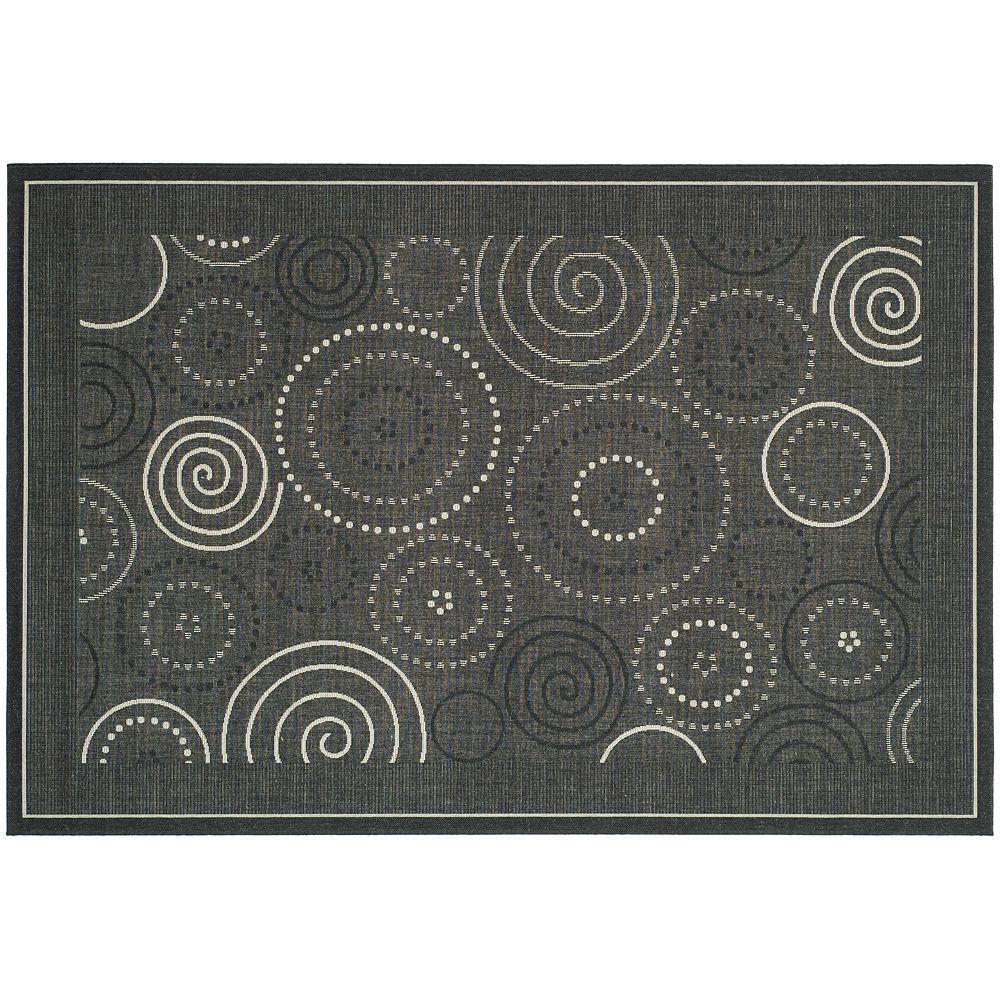 Safavieh Courtyard Swirl Circle Indoor Outdoor Rug