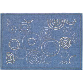 Safavieh Courtyard Swirl Circle Indoor Outdoor Rug