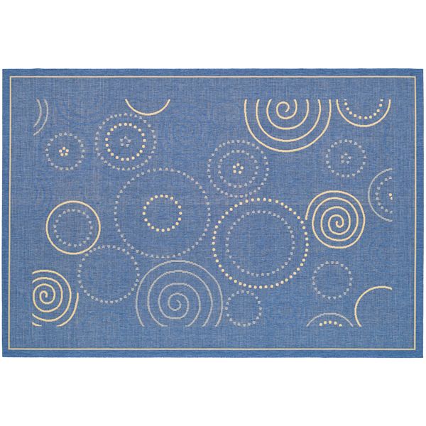Safavieh Courtyard Swirl Circle Indoor Outdoor Rug