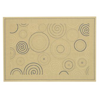 Safavieh Courtyard Swirl Circle Indoor Outdoor Rug