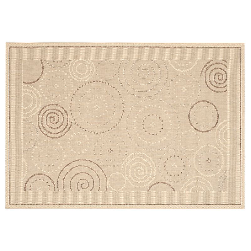 76116234 Safavieh Courtyard Swirl Circle Indoor Outdoor Rug sku 76116234