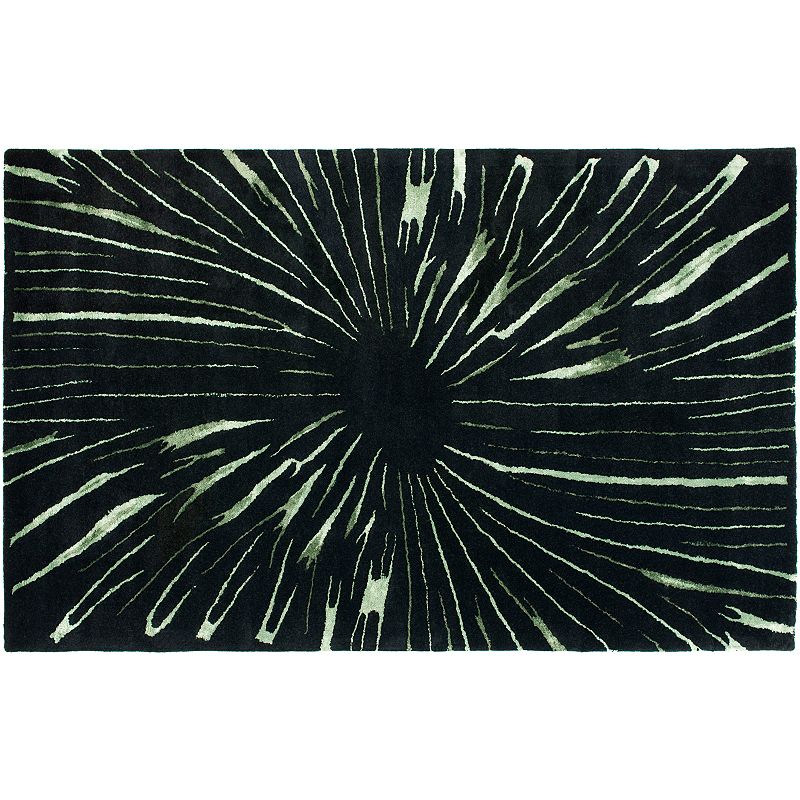 Safavieh Soho Iris Burst Rug, Black, 7.5X9.5 Ft