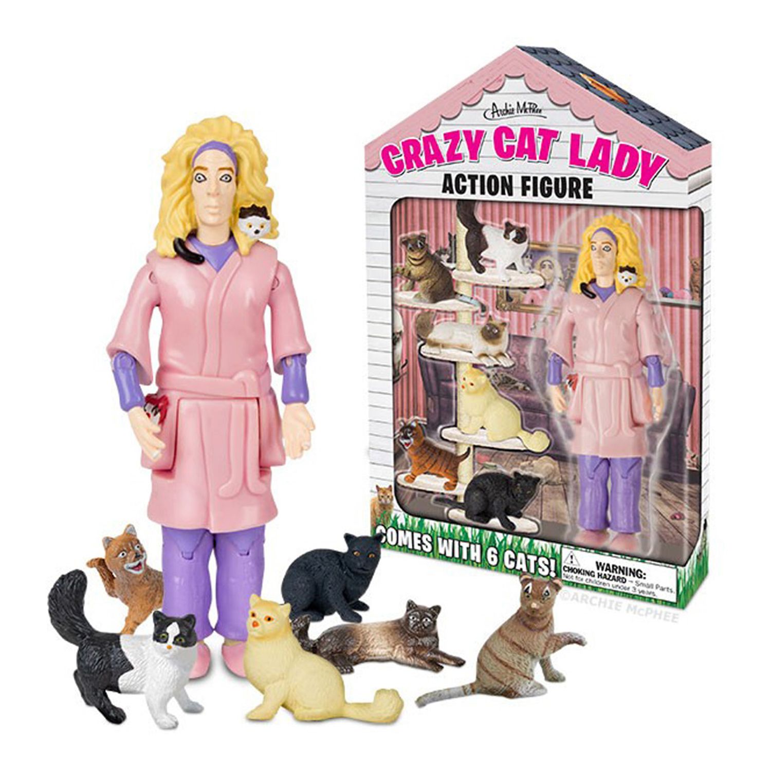 Детские фигурки Accoutrements Crazy Cat Lady Action Figure Set