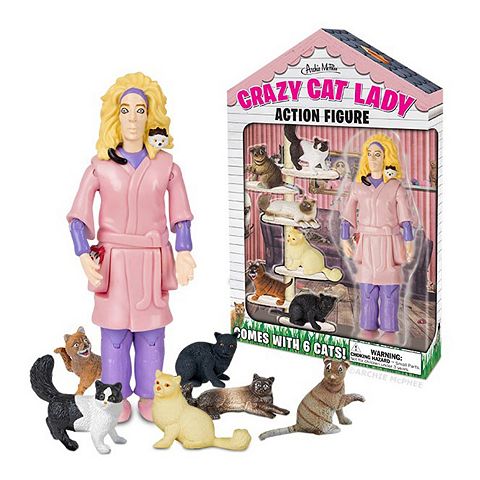 Детские фигурки Accoutrements Crazy Cat Lady Action Figure Set