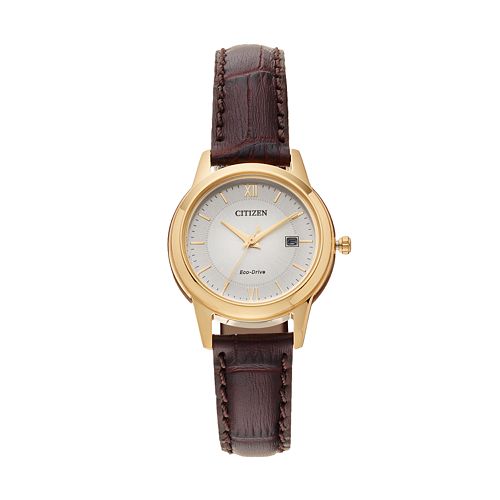 Citizen Eco-Drive Women's Leather Watch - FE1082-05A