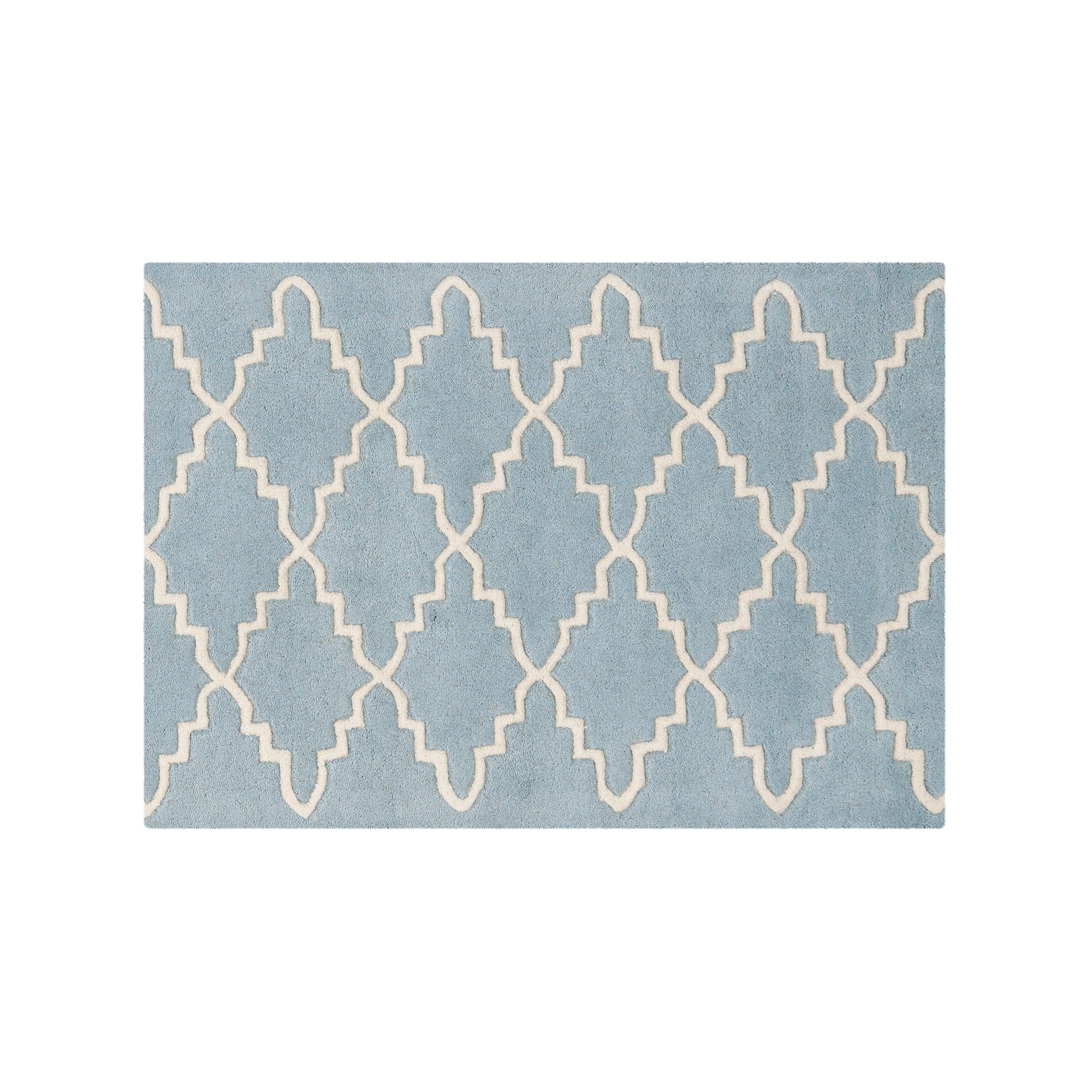 Safavieh Chatham Lattice Wool Rug, Blue Ivory