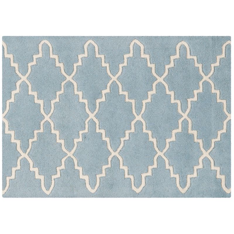 Safavieh Chatham Lattice Wool Rug, Blue, 4X6 Ft