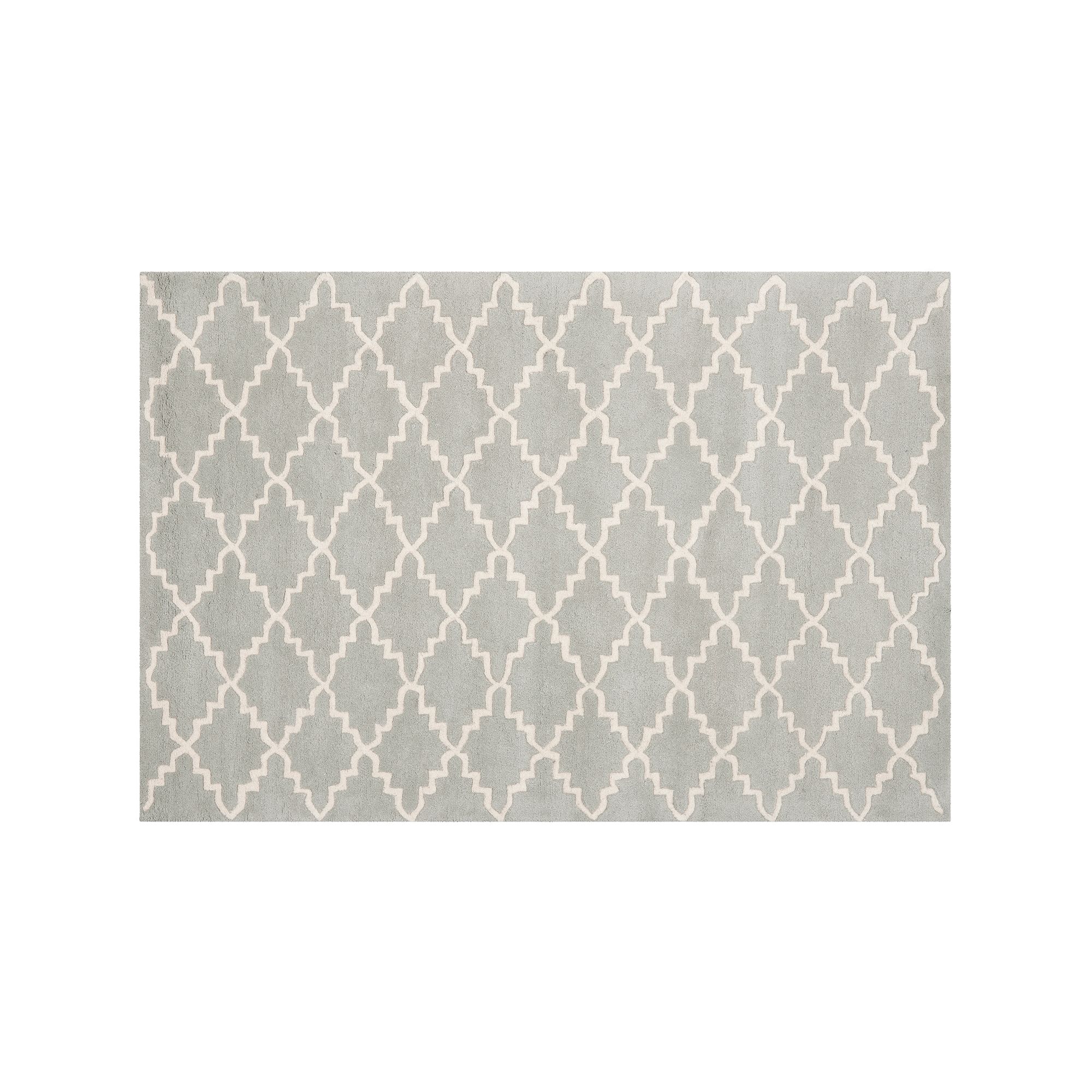 Safavieh Chatham Lattice Wool Rug, Gray Ivory
