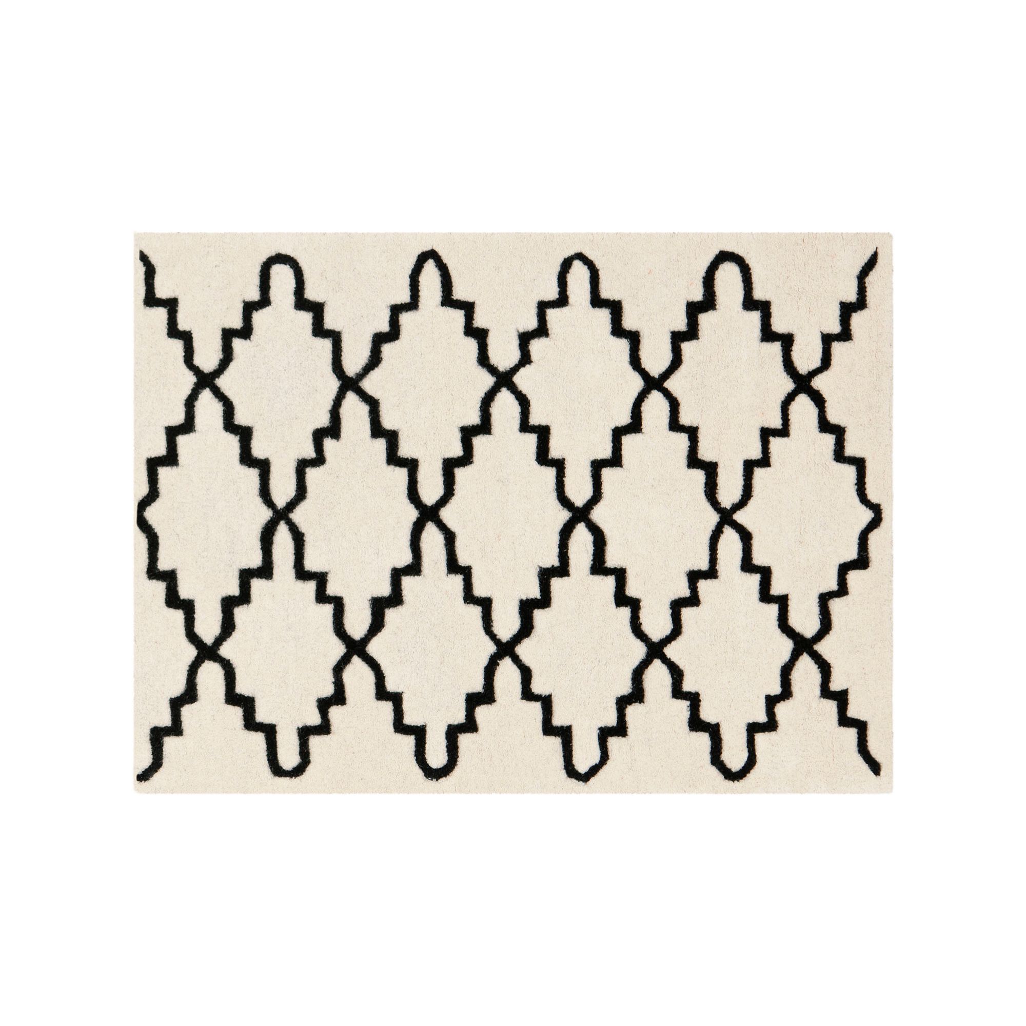 Safavieh Chatham Lattice Wool Rug, Ivory Black