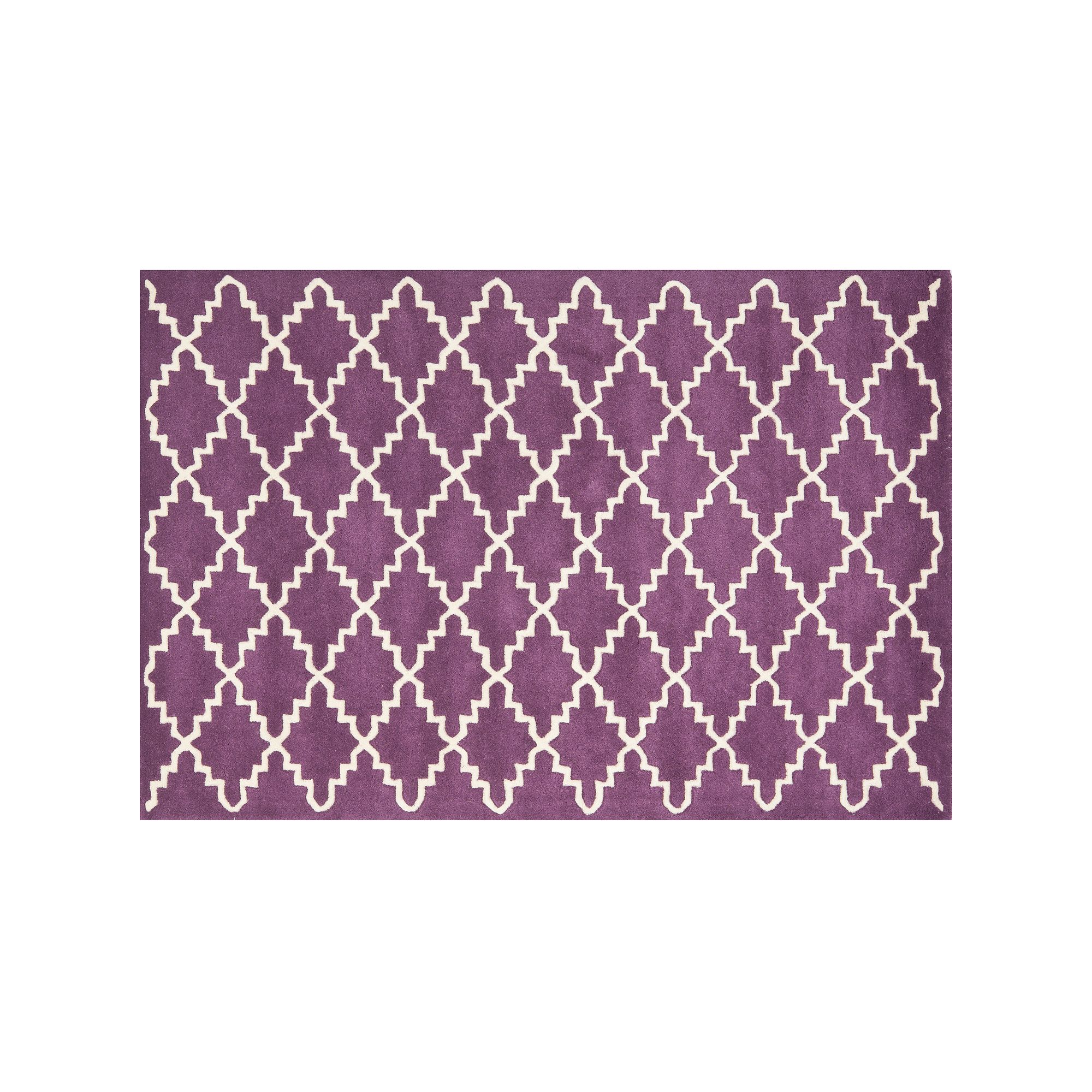 Safavieh Chatham Lattice Wool Rug, Purple Ivory