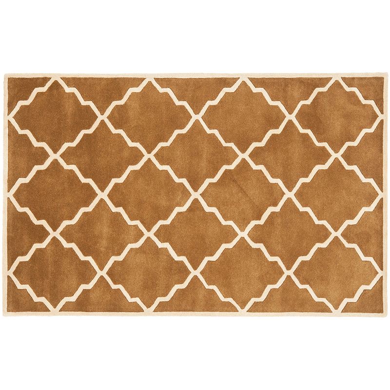 Safavieh Chatham Lattice Wool Rug, Brown, 8X10 Ft