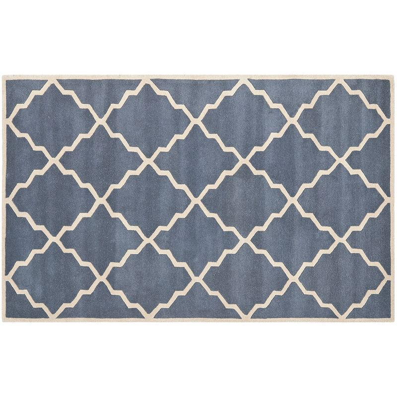 Safavieh Chatham Lattice Wool Rug, Grey, 4X6 Ft