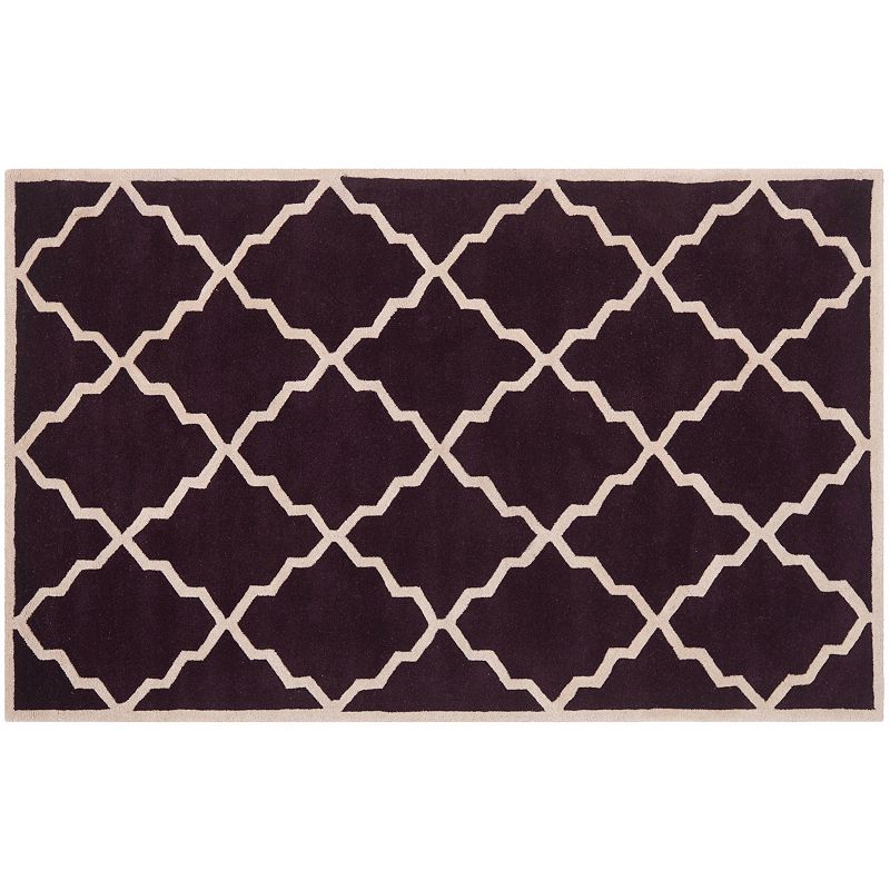 Safavieh Chatham Lattice Wool Rug, Purple, 5X8 Ft