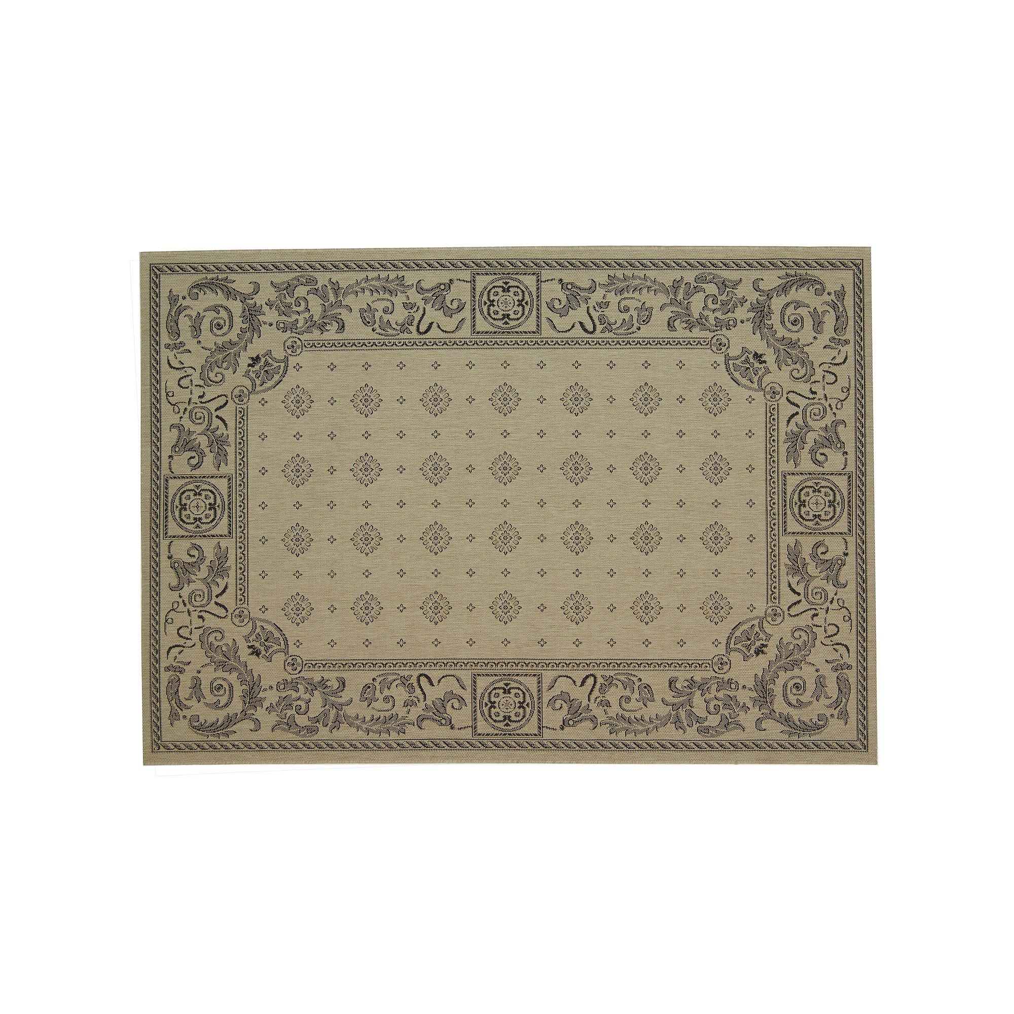 Safavieh Courtyard Decorative Indoor Outdoor Rug, Sand Black