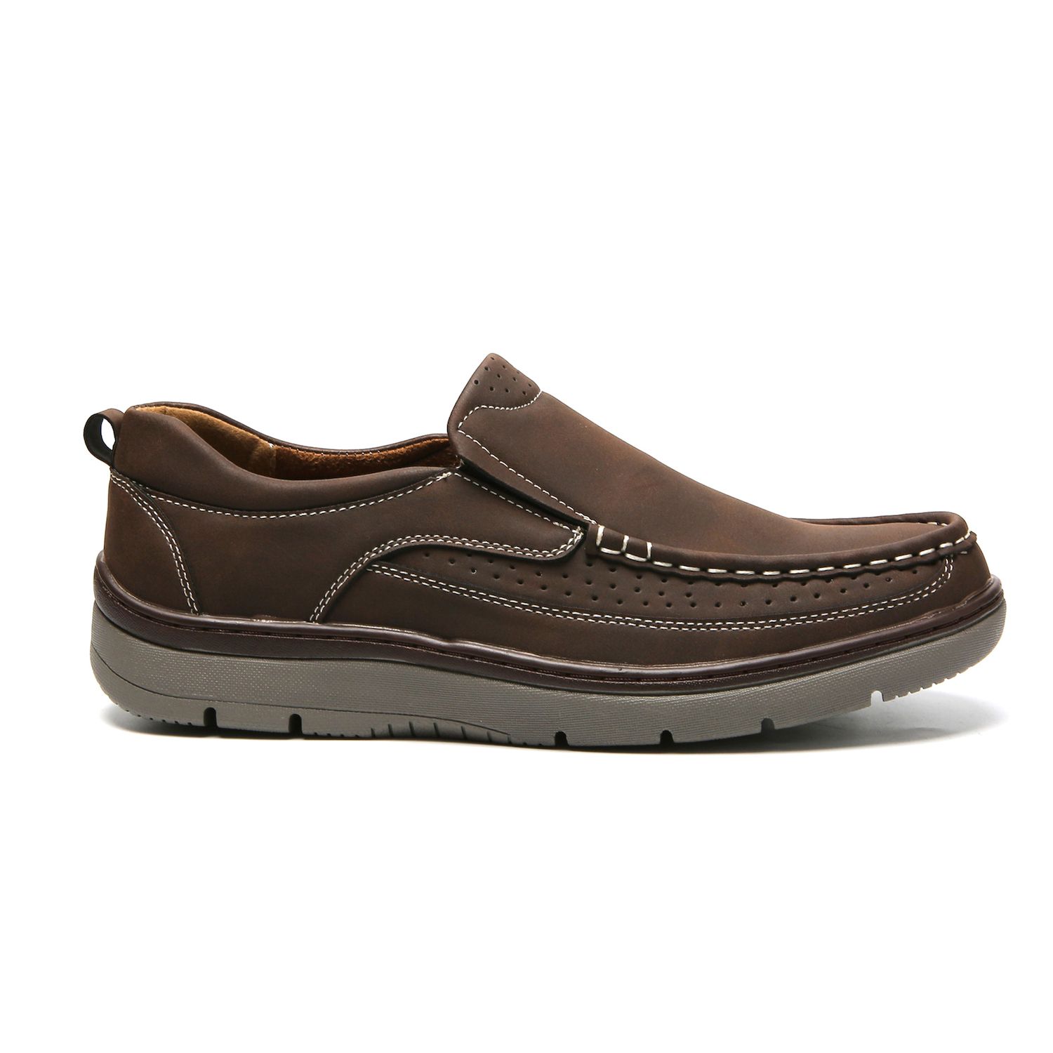 Aston Marc Men\'s Penny Driving Loafer Shoe Tan Sz US 12M EU 46 Calum Chocolate Brown Leather Penny Loafers main image 3