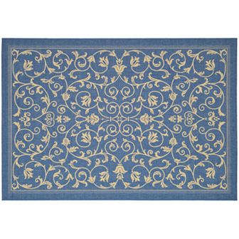 Safavieh Courtyard Decorative Scroll Indoor Outdoor Rug
