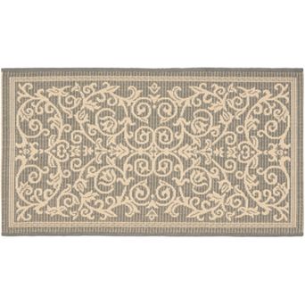 Safavieh Courtyard Decorative Scroll Indoor Outdoor Rug