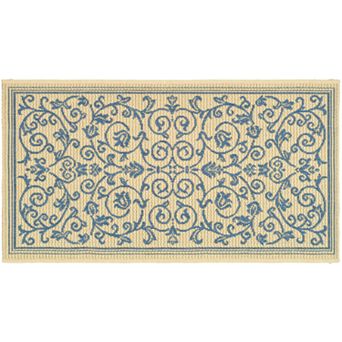 Safavieh Courtyard Decorative Scroll Indoor Outdoor Rug