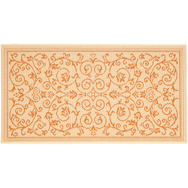 Safavieh Courtyard Decorative Scroll Indoor Outdoor Rug