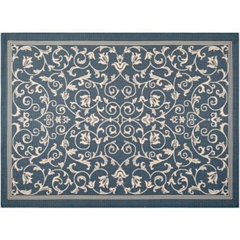 Safavieh Courtyard Decorative Scroll Indoor Outdoor Rug