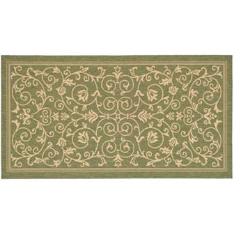 Safavieh Courtyard Decorative Scroll Indoor Outdoor Rug