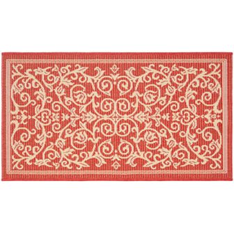 Safavieh Courtyard Decorative Scroll Indoor Outdoor Rug