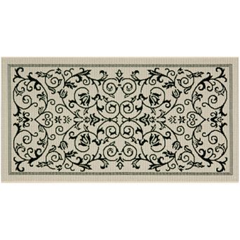 Safavieh Courtyard Decorative Scroll Indoor Outdoor Rug
