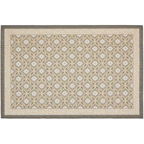 Safavieh Courtyard Floral Pattern Indoor Outdoor Rug