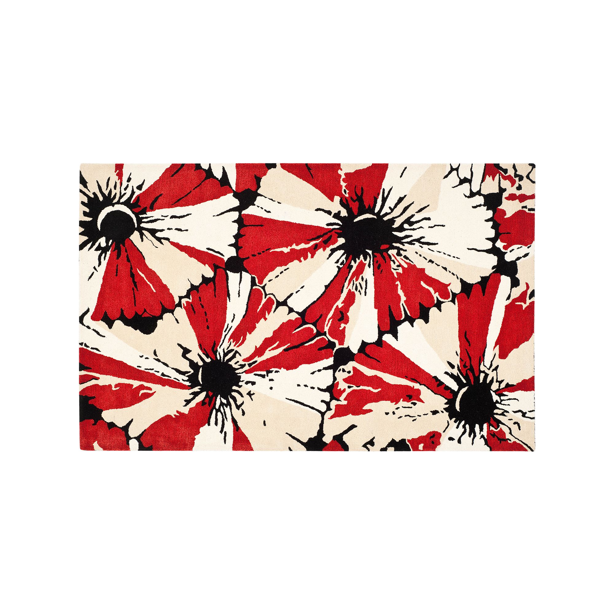 Safavieh Soho Enlarged Floral Rug, Black Red