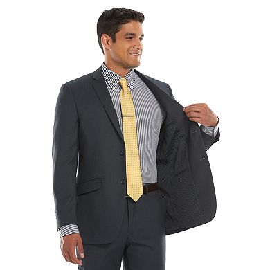 Men's Lazetti Slim-Fit Gray Suit Jacket