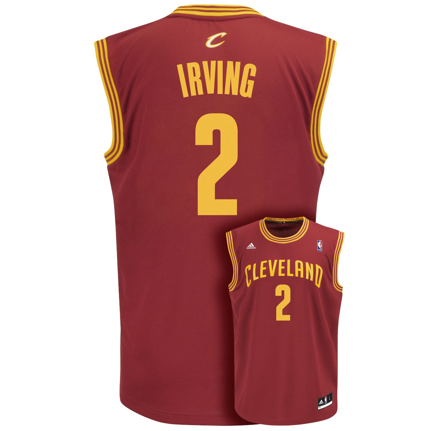 kyrie irving jersey red