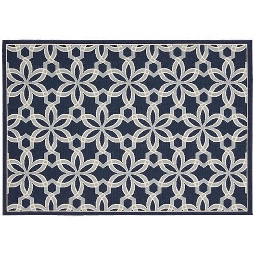 Nourison Caribbean Floral Trellis Indoor Outdoor Rug