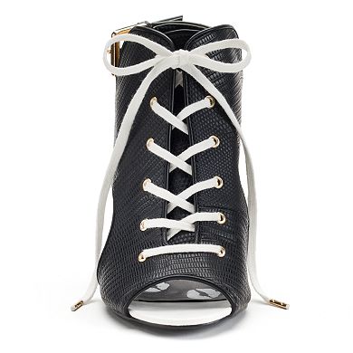 Juicy Couture Women's Lace-Up Peep-Toe High Heels