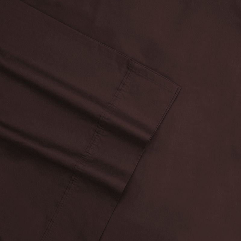 Tribeca Living Sateen 600-Thread Count Egyptian Cotton Deep-Pocket Sheets, Brown