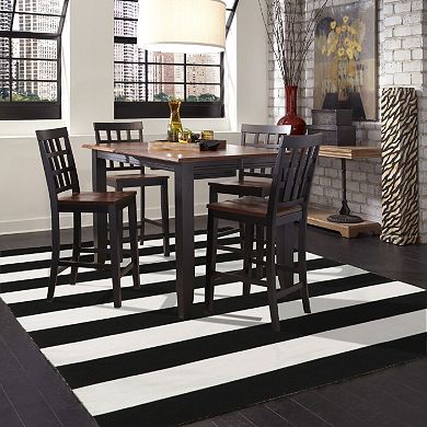 Liora Manne Sorrento Rugby Stripe Indoor Outdoor Rug 