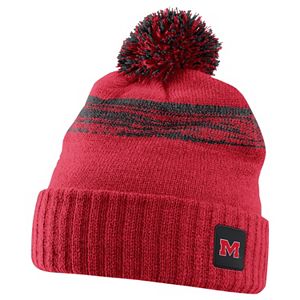 Adult Nike Ole Miss Rebels Striped Knit Beanie