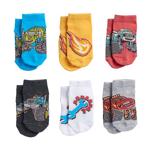Blaze & The Monster Machines Toddler Boy 6pk. LowCut Socks