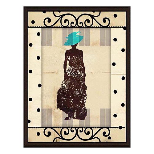 ''Vintage Fashion II'' Framed Canvas Wall Art