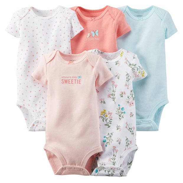 Baby Girl Carter's 5-pk. Mommy's Little Sweetheart Floral Bodysuits