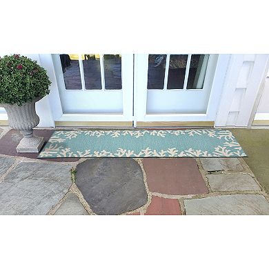 Liora Manne Capri Coral Border Indoor Outdoor Rug