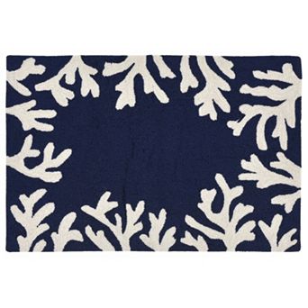 Liora Manne Capri Coral Border Indoor Outdoor Rug