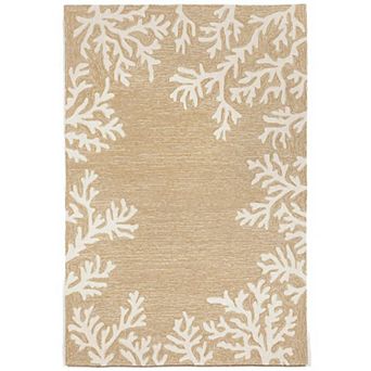 Liora Manne Capri Coral Border Indoor Outdoor Rug