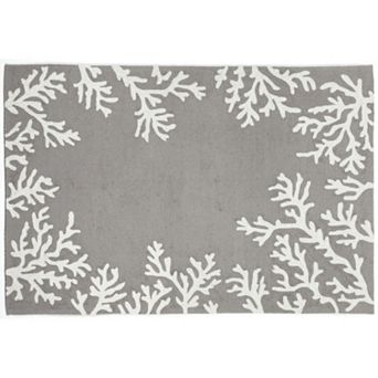 Liora Manne Capri Coral Border Indoor Outdoor Rug