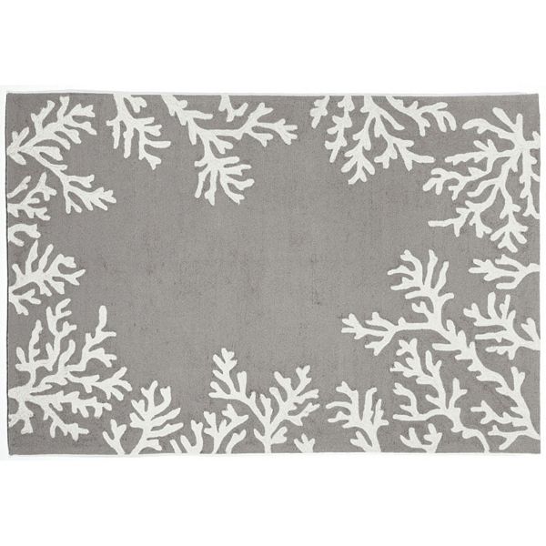 Liora Manne Capri Coral Border Indoor Outdoor Rug