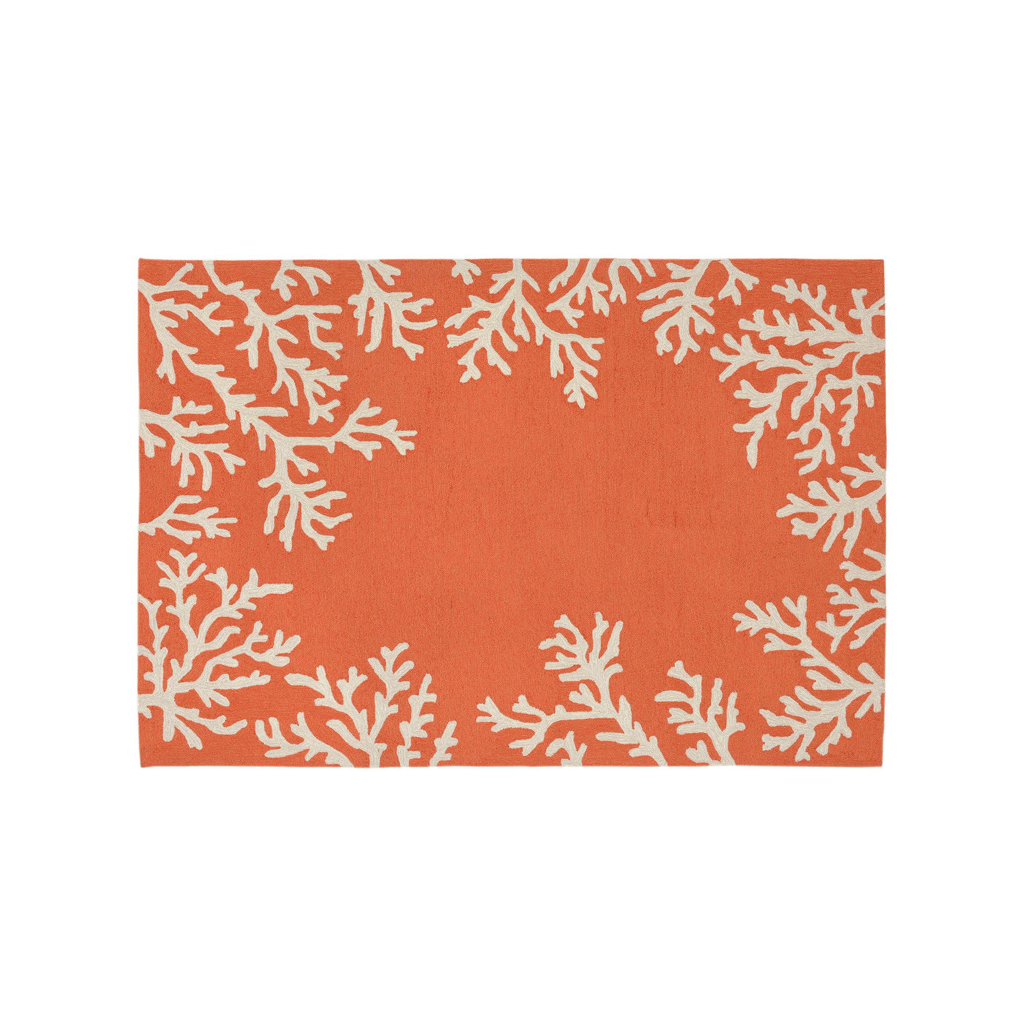 Liora Manne Capri Coral Border Indoor Outdoor Rug, Sunset
