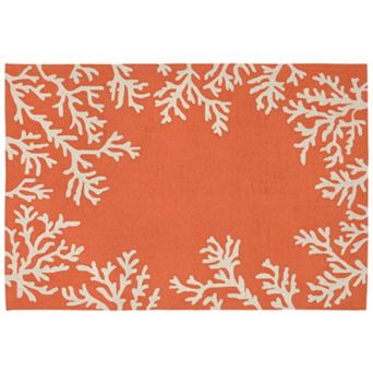 Liora Manne Capri Coral Border Indoor Outdoor Rug