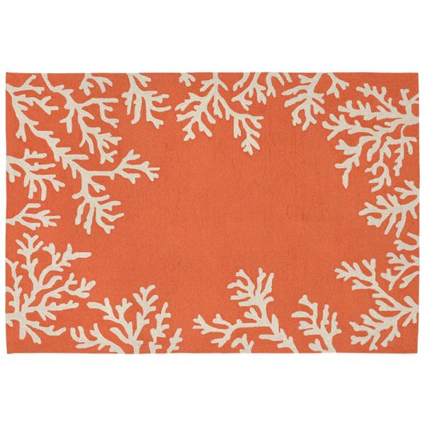 Liora Manne Capri Coral Border Indoor Outdoor Rug