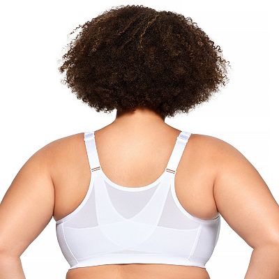 Plus Size Glamorise Full-Figure MagicLift Front Close Posture Back