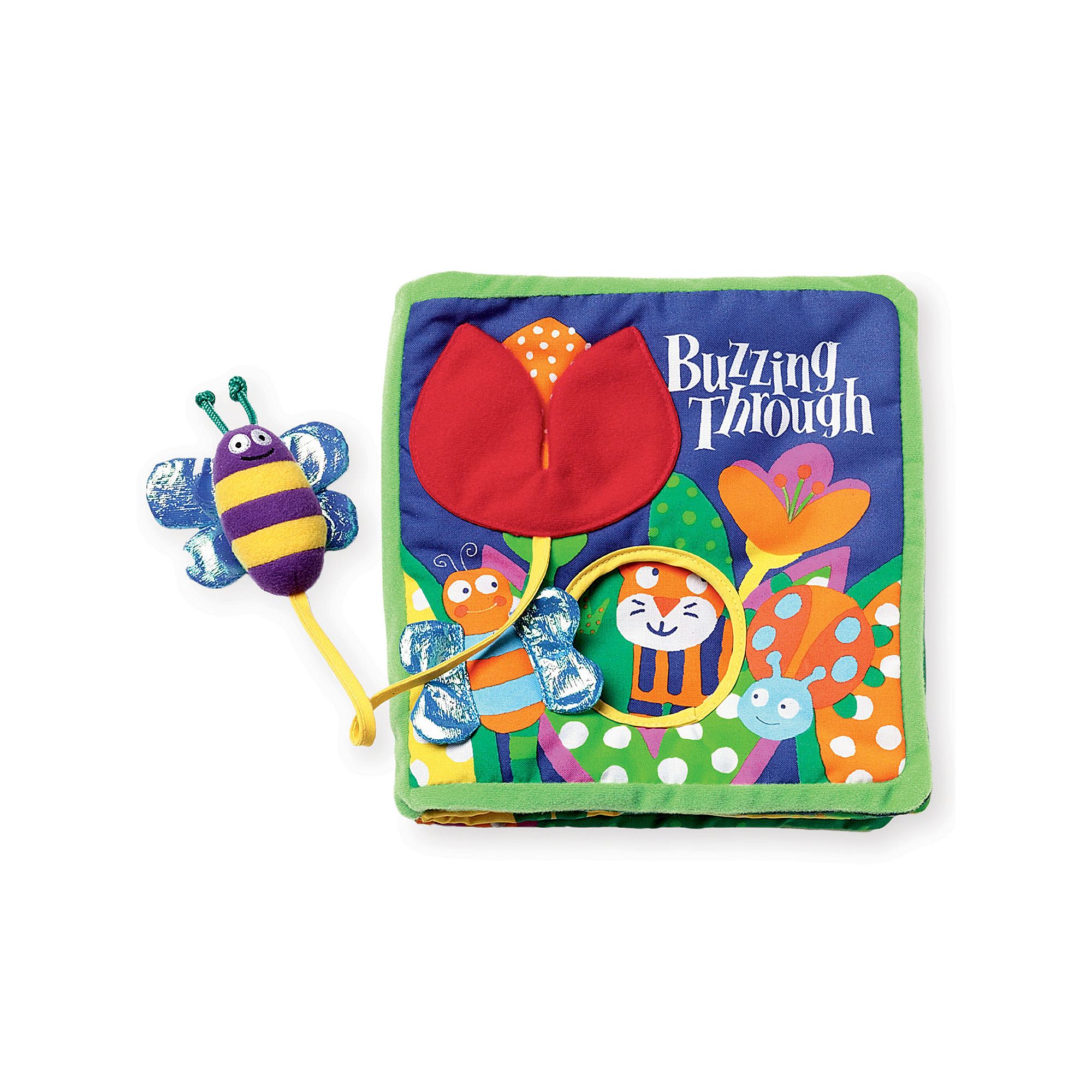 Buzzing Through Activity Soft Book by Manhattan Toy, Multicolor
