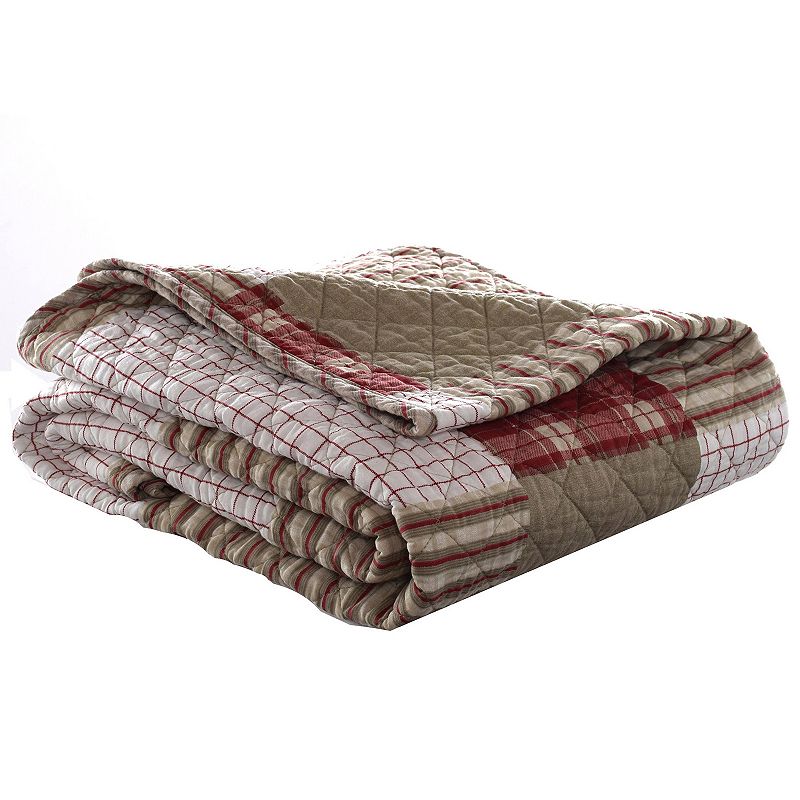 Eddie Bauer Reversible Quilted Throw, Red
